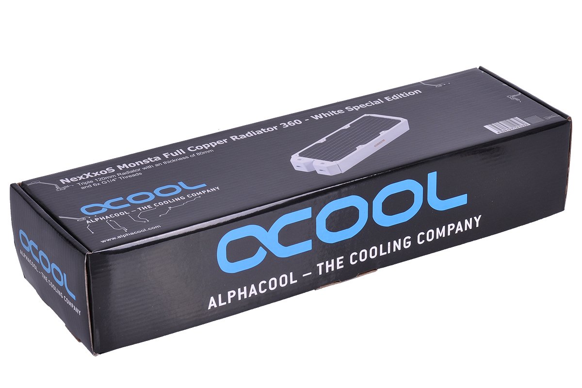 Amazon.co.jp: Alphacool NexXxoS Monsta 360mm radiator - White