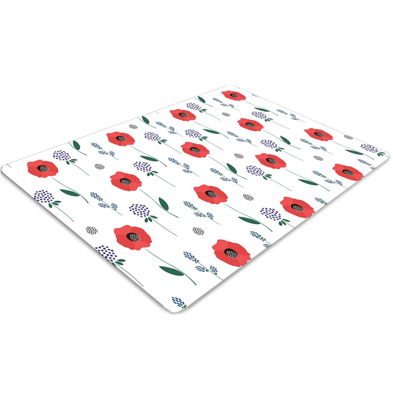 Tapis de chaise PVC 120x90 cm et protège-sol rectangulaire pour bureau
