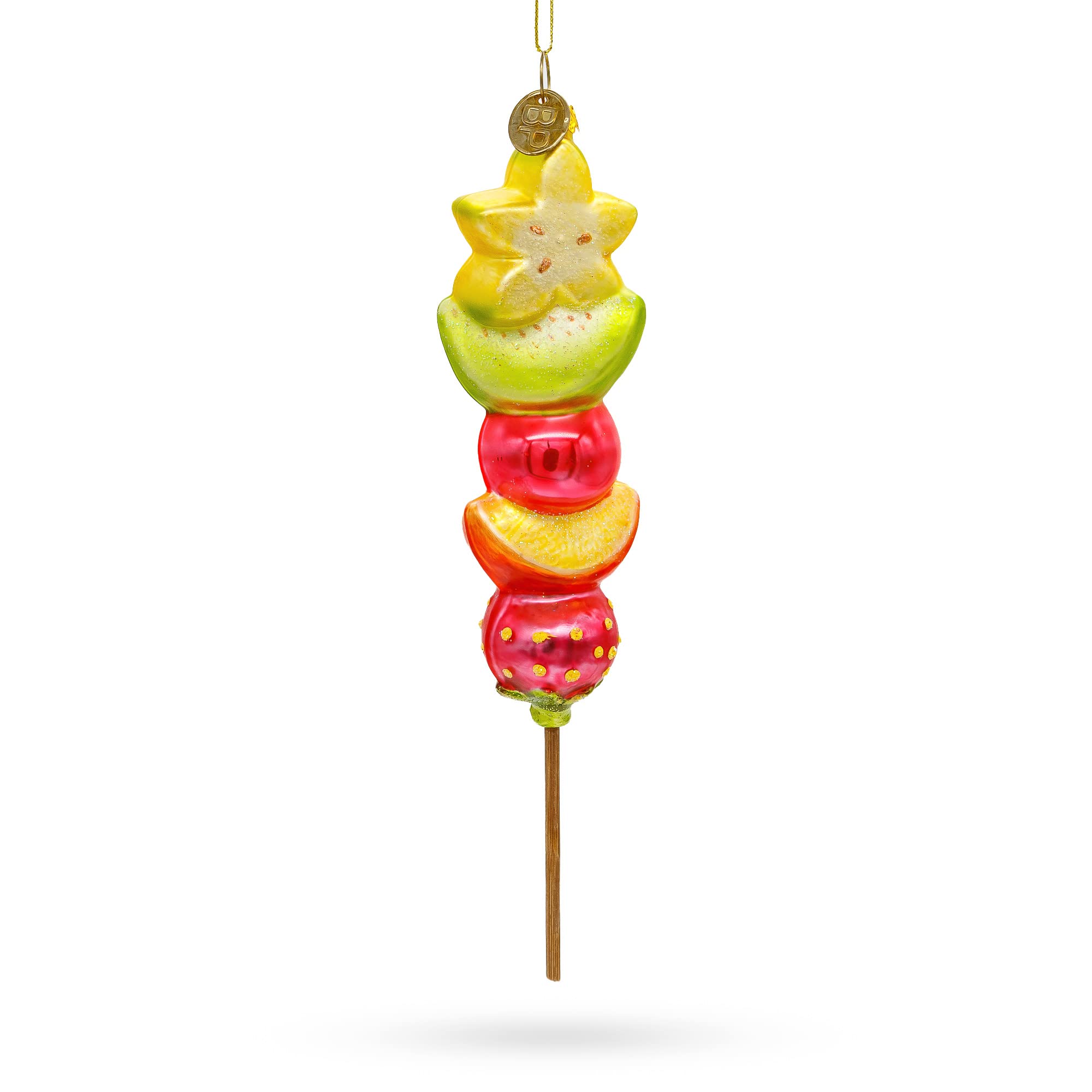 Décoration de Noël en verre avec fruits pour une table festive et un salon chaleureux