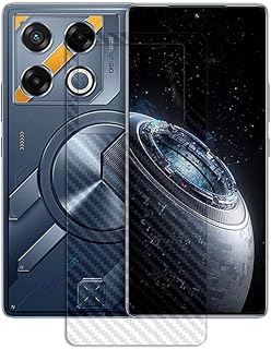 ملصق خلفي مضاد للخدش من الألياف الكربونية خالي من الفقاعات متوافق مع انفينيكس GT 20 برو من اروز، غير زجاجي من 1 قطعة