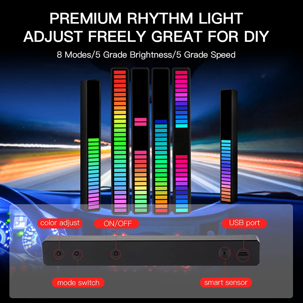 Buy LECART RGB Light Bar Builtin Battery Design Rhythm Lights Wireless