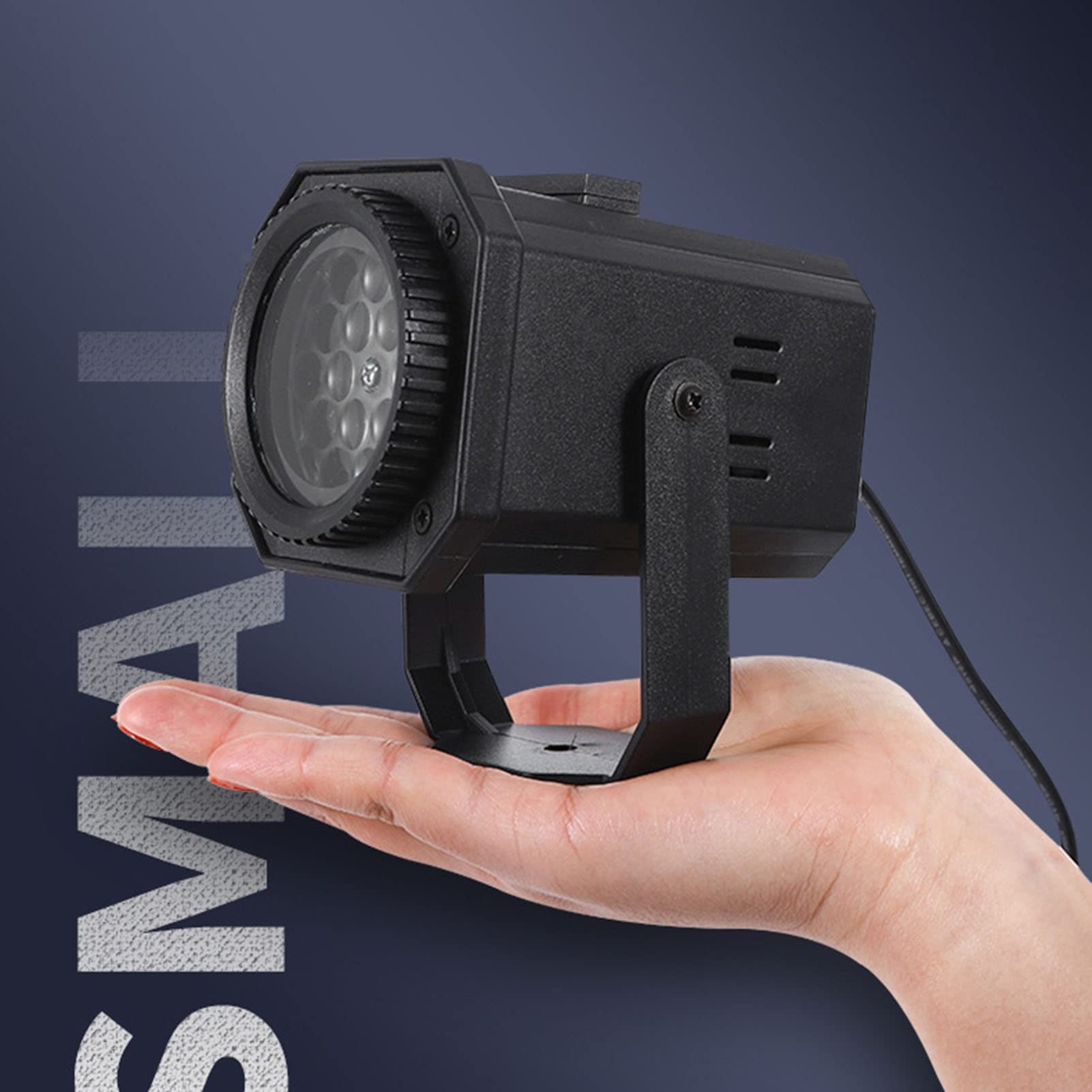 Świąteczna lampa projektora na zewnątrz z 6 slajdami, 8W LED IP65 Wodoodporny projektor wewnętrzny 12V na Halloween Święto Dziękczynienia Świąteczne przyjęcie urodzinowe (kolor: czarny, rozmiar: 4 szt