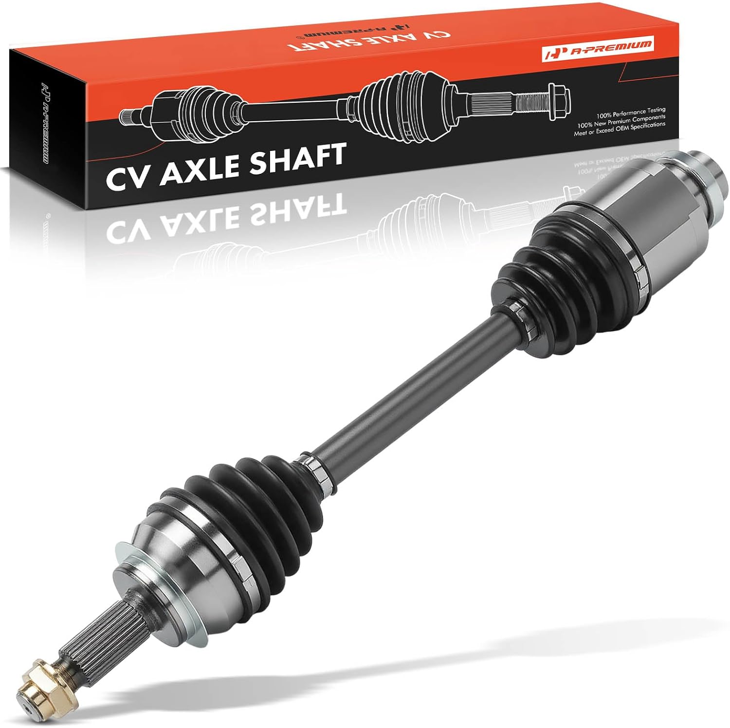 A-Premium CV Axle Shaft Assembly - Compatible with Mitsubishi Lancer 2008-2015, Manual Transmission, Only fit Turbocharged - Front Left Driver Side
