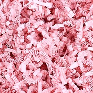 1 LB Light Pink Crinkle Shred Gift Basket Shred Crinkle Paper Filler Bedding