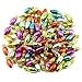 Etmact 100pcs Assorted Colors Mini Plastic Light bulb Beads Christmas Decoration for DIY Craft