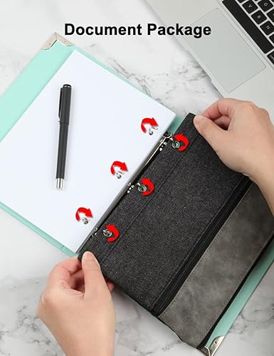 Miniatura 4 de GOX Neceser de viaje con cremallera, organizador electrónico de viaje para mujeres y hombres, Negro -