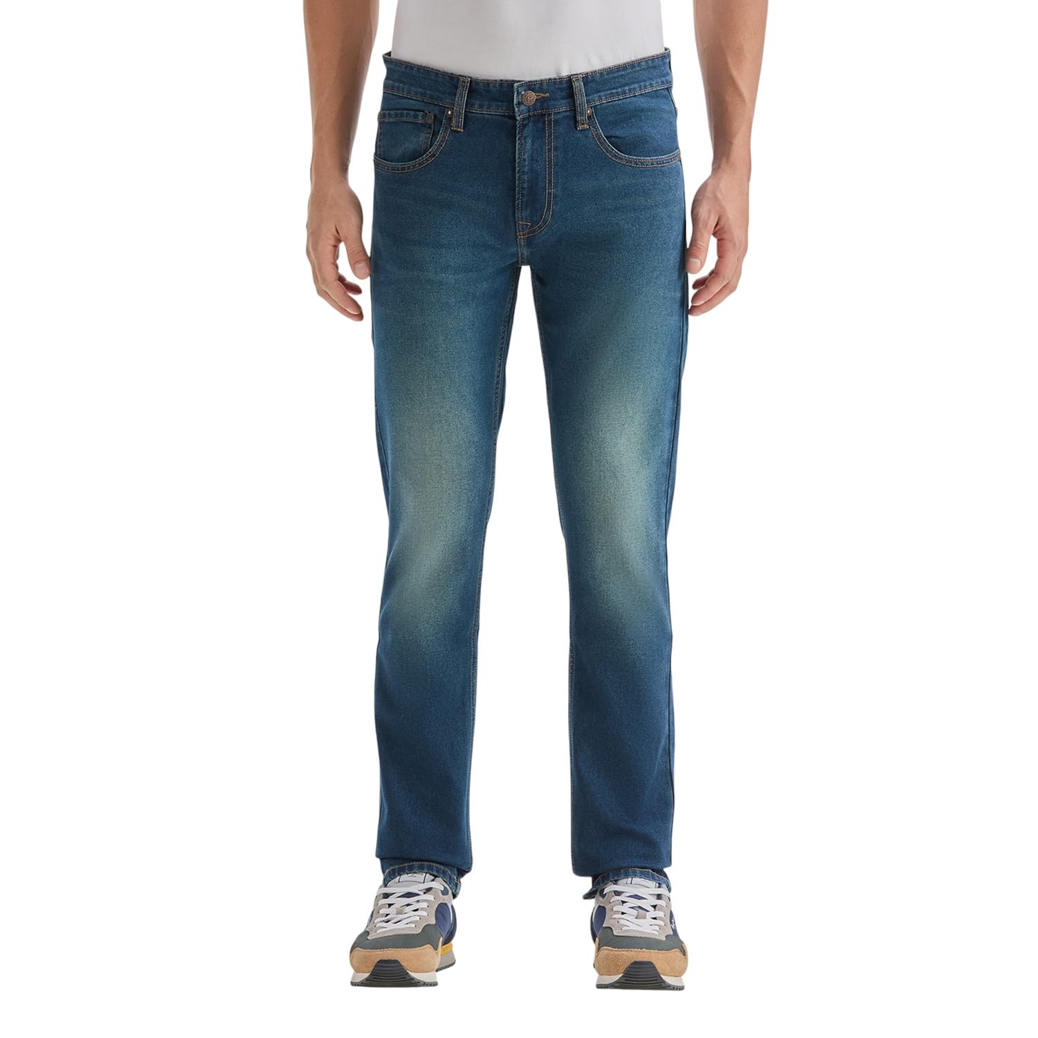 New Pepe Jeans Men's Slim Fit Mid Rise Jeans Blue