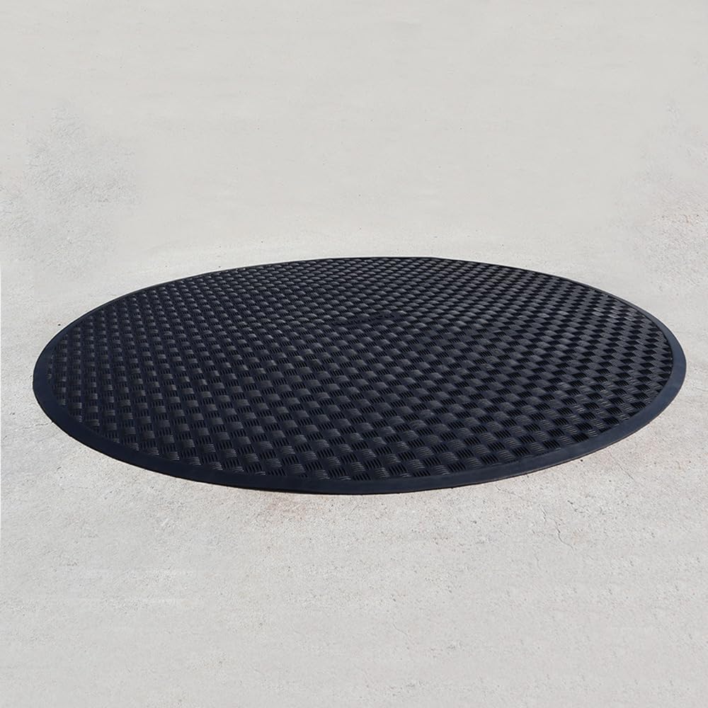 Rubber-Cal Circular Rubber Mat - 54" Diameter