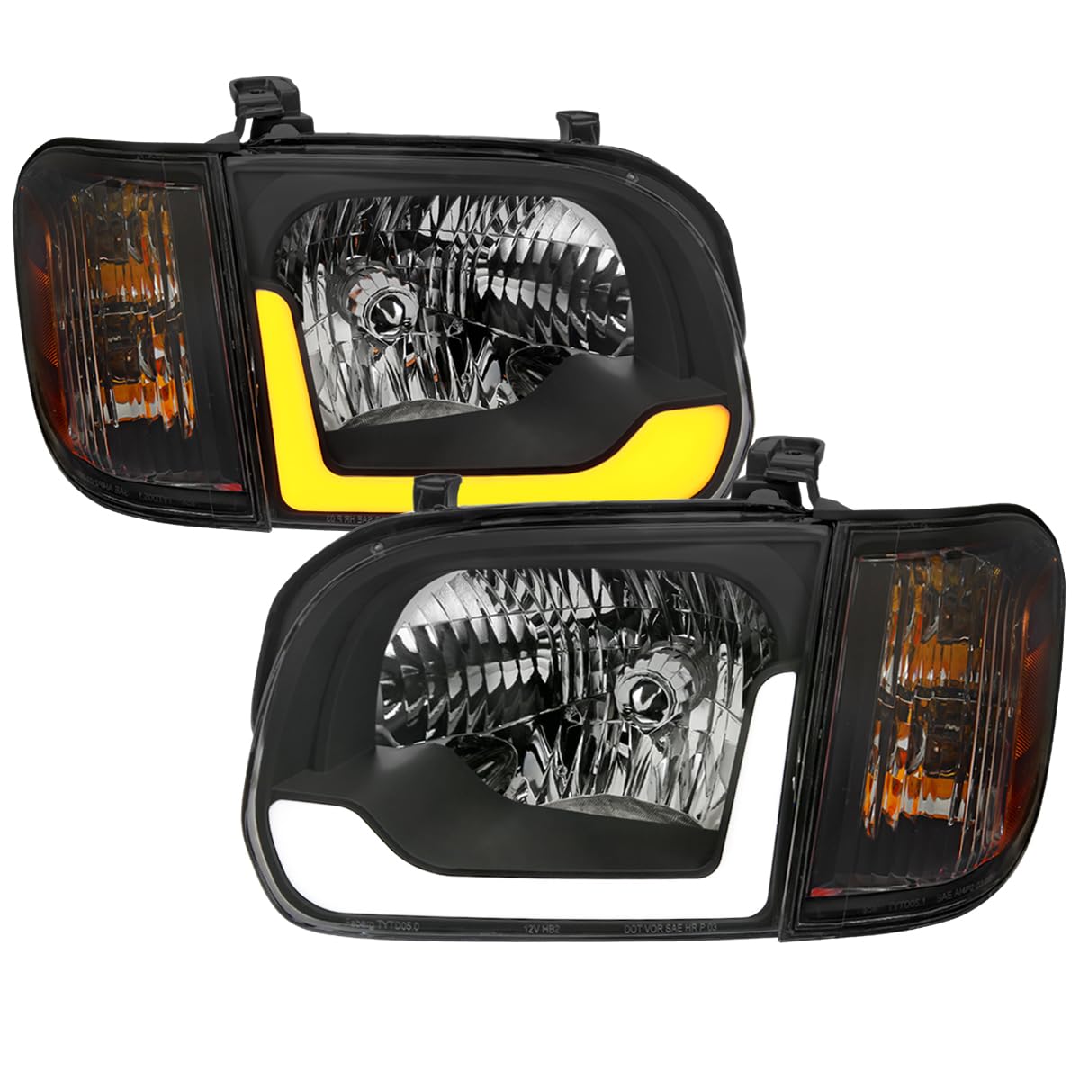 Amazon.com: SPEC-D TUNING Black LED Switchback Sequential
