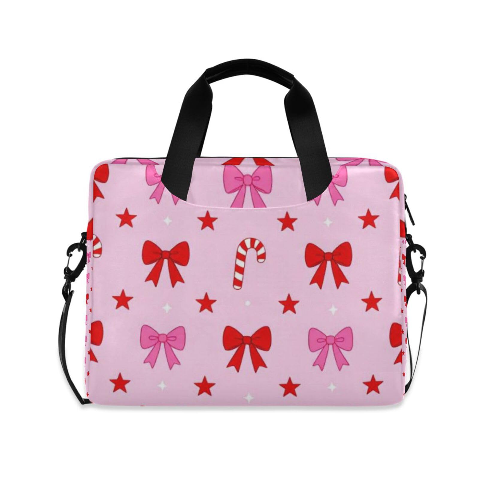 Funda para computadora portátil rosa de 15.6 pulgadas con correa 8