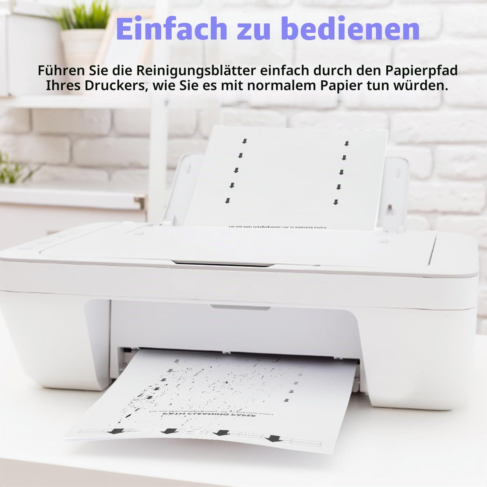 Drucker-Reinigungsblätter in Briefgröße, für Laser- und Tintenstrahlkopierer, Faxroller, 15 Stück