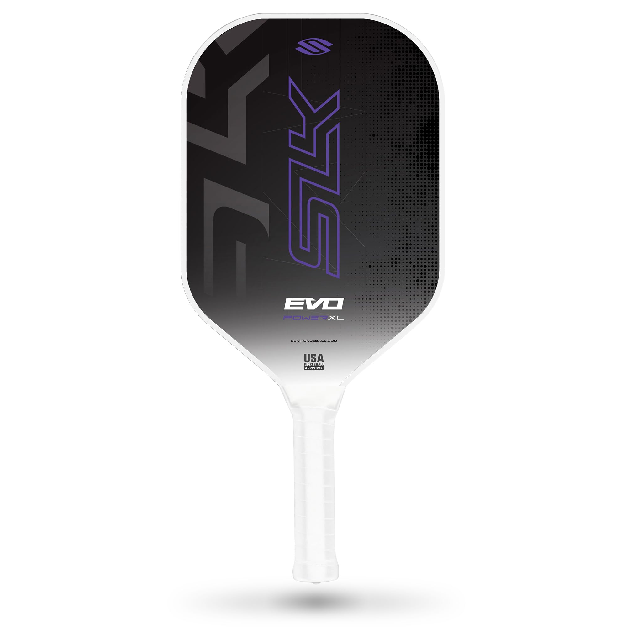 SLK Evo Hybrid & Soft Pickleball-Paddel | Evo Hybrid Fiberglas Pickleball-Paddel verfgt ber eine C6-Oberflche und Polymer Rev-Core Power, Evo Soft verfgt ber eine G8-Kohlefaser-Oberflche und