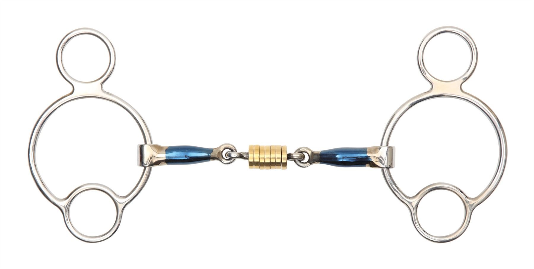 BLUE ALLOY UNIVERSAL WITH ROLLER LINK Stainless Steel Blue Sweet Iron Mouthpiece [BLUESWT] [4.5"]