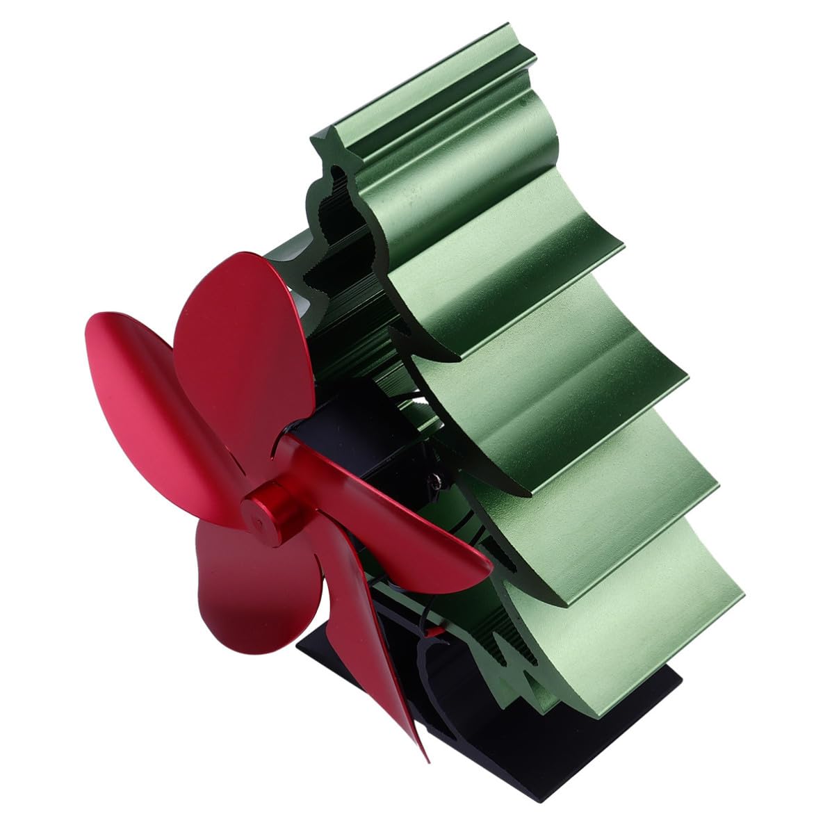 YARNOW Ventilatore Termocamino a Forma di Albero, 5 Pale, Metallo