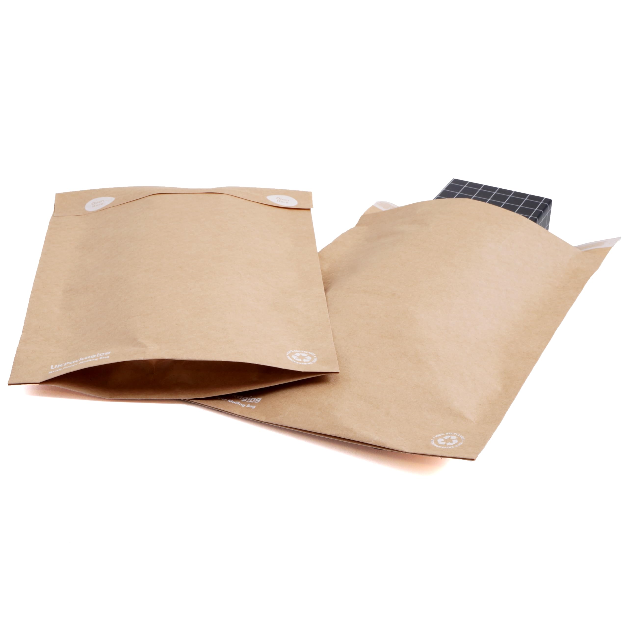Paper Mailing Bags - Kraft Paper Eco Friendly Recyclable Planet Positive Postage Bags (50, 280x60x340mm)