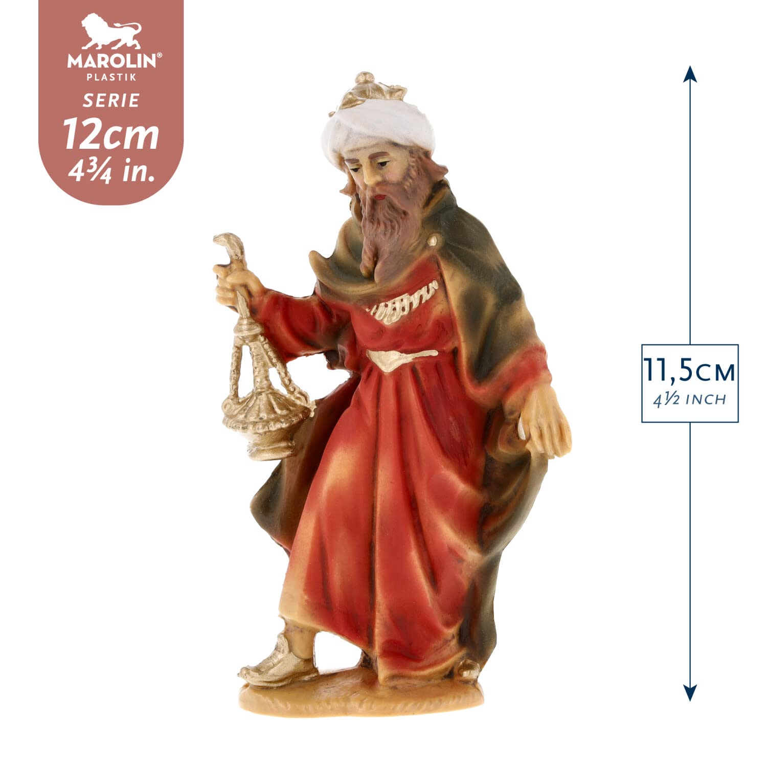 Marolin Heilige DREI Könige, zu 12cm Fig. (Kunststoff)