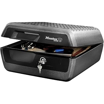 Master Lock Fire-Resistant Waterproof Security Box with Key Lock grey LCFW30100