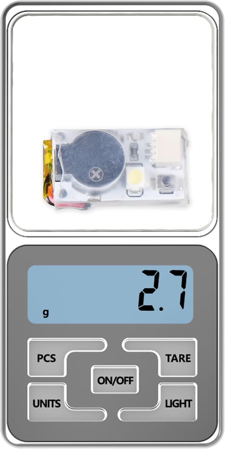 SpeedyBee FPV Drone Buzzer, Alarm Beeper with Internal Battery Beacon LED 110dB Alarm for F405 F7 Flight Controller GPS Tracker FPV Drone Airplane