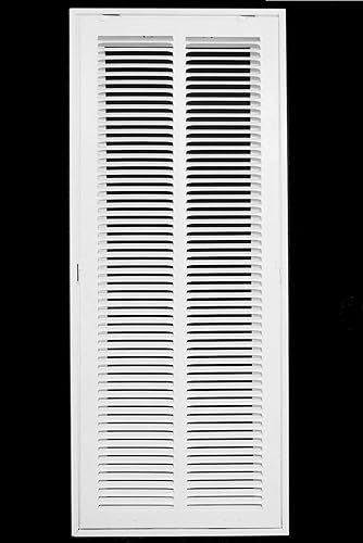 HVAC Premium Rejilla de Filtro de Aire de Retorno de Acero con Apertura de Conducto de 12 x 30, para Filtro de 1 Pulgada, Puerta Removible, Rejilla