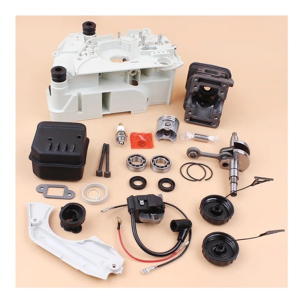 Kit de cárter, cilindro de 38 mm, cigüeñal y bobina para motosierra 018 MS180 017 MS170
