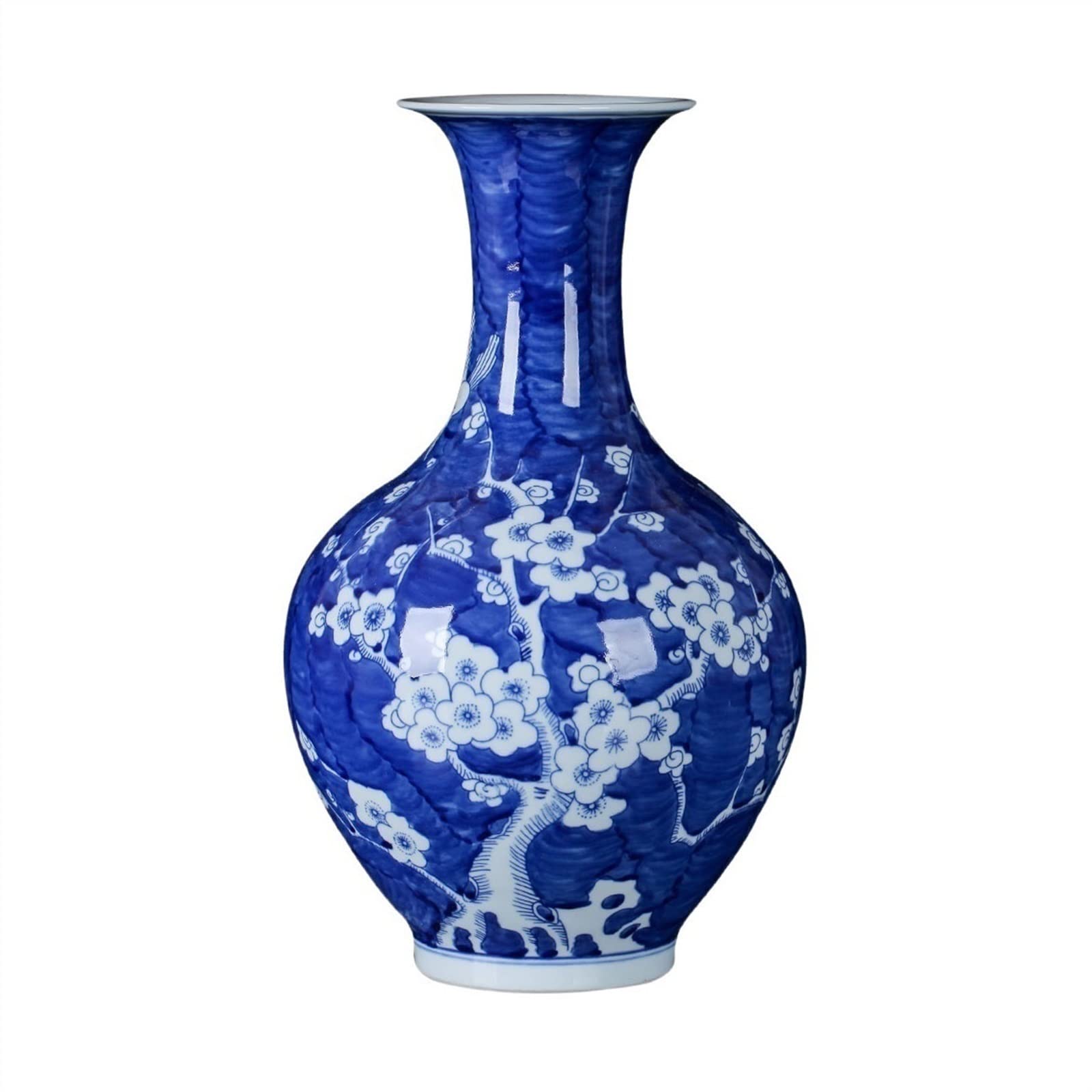 Vase de ferme en céramique TUSUOD motif fleur de prunier pour ornement maison
