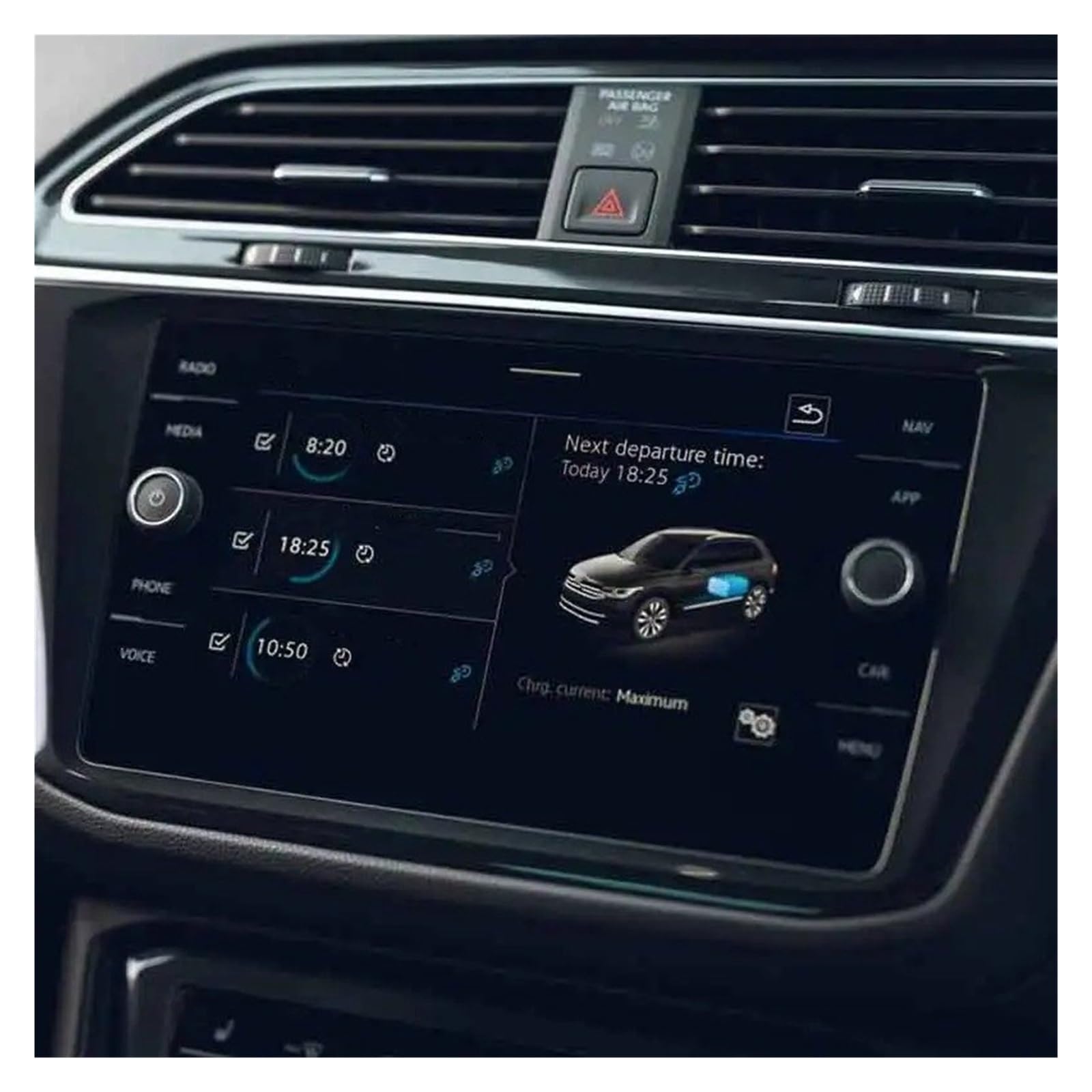 GPS Navigation Pellicola Protettiva 2021 2022 Per Per Tiguan Navigazione Auto Cruscotto Schermo LCD Vetro Temperato Pellicola Protettiva Accessori Interni Adesivo(GPS)