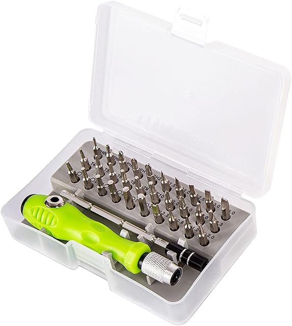 32 in 1 Precision Magnetic Screwdriver Accessory, Mini Driver Kit with Adjustable Pole, Screwdriver Tool Set, Adjustable Pole Magnetic Work Repair Tools for Electronics, Laptop, PC, Mobile Phone