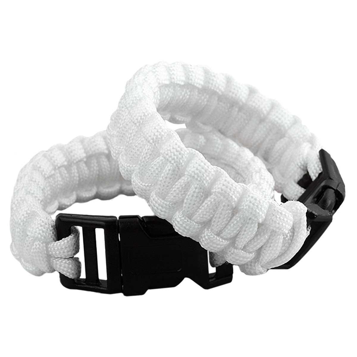 NasogodSurvival Paracord Bracelet Outdoor Wraps Emergency 350 Parachute Bracelet 9inch Pack of 2