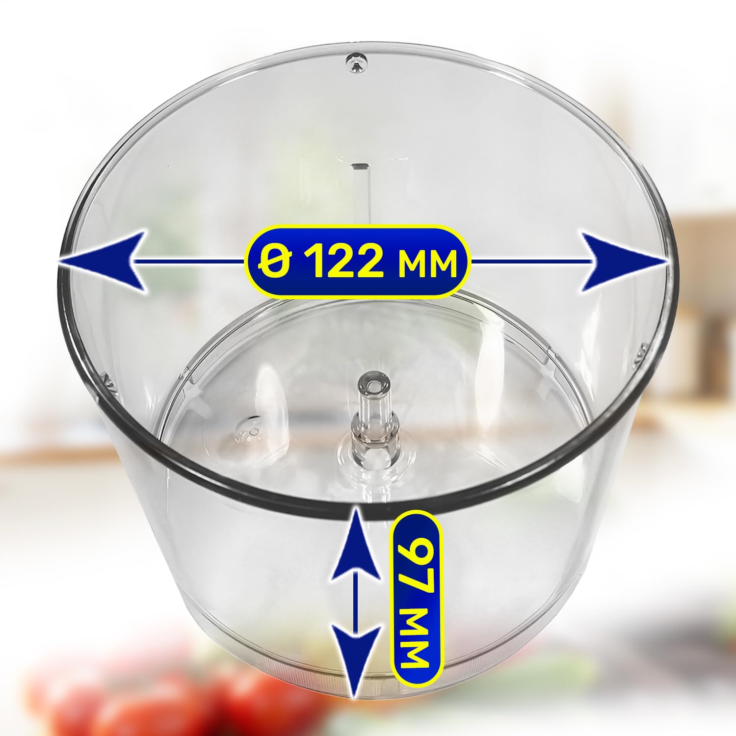 MONTERAL Ciotola per Frullatore a Immersione 450 ml con Codice Originale 00268636 12052085 per Bosch per Siemens - Garanzia di 10 Anni