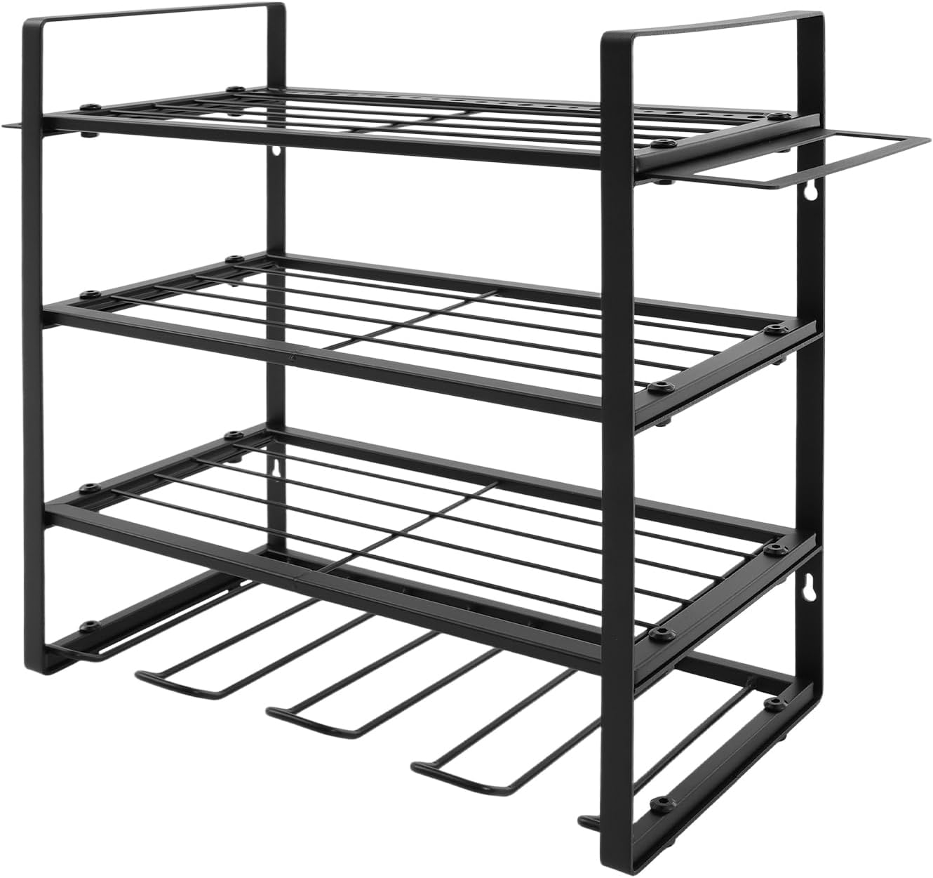 Tool Organizer Rack – 4-Tier, 4-Slot Storage Shelf for Garage, Workshop