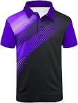 ZITY Men's Golf Shirt Short Sleeve Polo Shirt Moisture Wicking Performance Print Poloshirt for Men Clasic Collared T-Shirt
