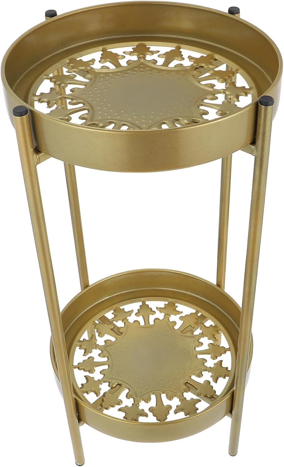 Flower Stand Display Floor to Ceiling Plant Stand Window Shelf for Plants Iron Flower Shelf Hollow Multi-functional Holder