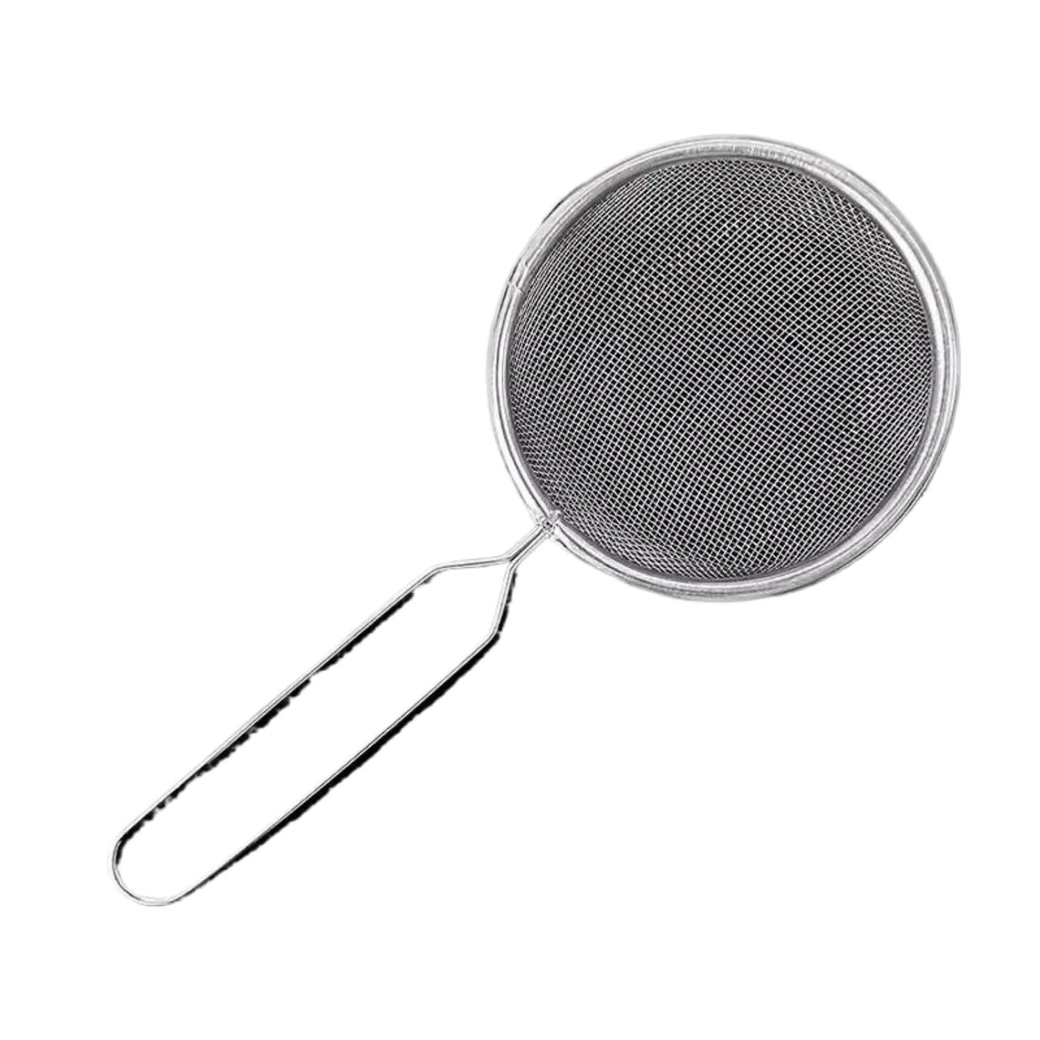 PVFRTGYHU 厨房笊篱过滤网 Mesh Strainers, Mesh Strainer with Durable,捞面大号不锈捞果汁豆浆筛滤油漏网漏勺家用-不锈漏勺3个装 级安全材质