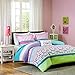Adorable Girls Teen Kids OWL Bedding Comforter Set FULL QUEEN Polka Dot Geometric + 2 Shams + Fun Pillow Pink Aqua Blue Teal Purple Green Home Style Brand Sleep Mask Bedspread Comforters Sets For Girl