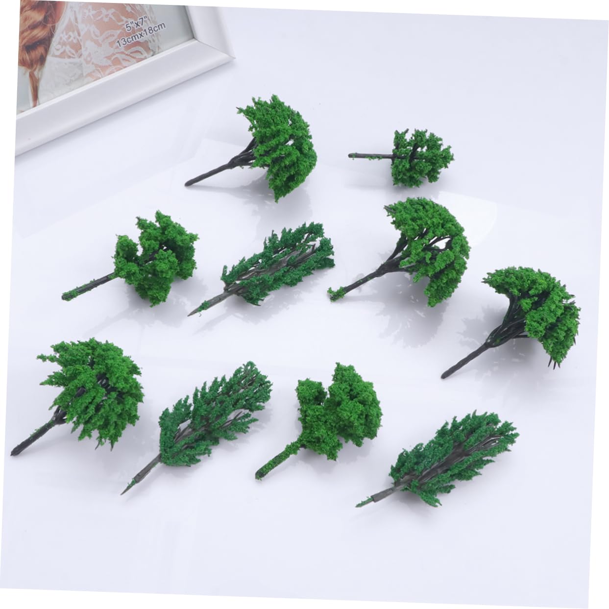 Cabilock 100 Piezas Mini Arboles Árboles Modelo De Arquitectura Paisaje Paisaje Arbol Artificial Miniatura Material Modelo