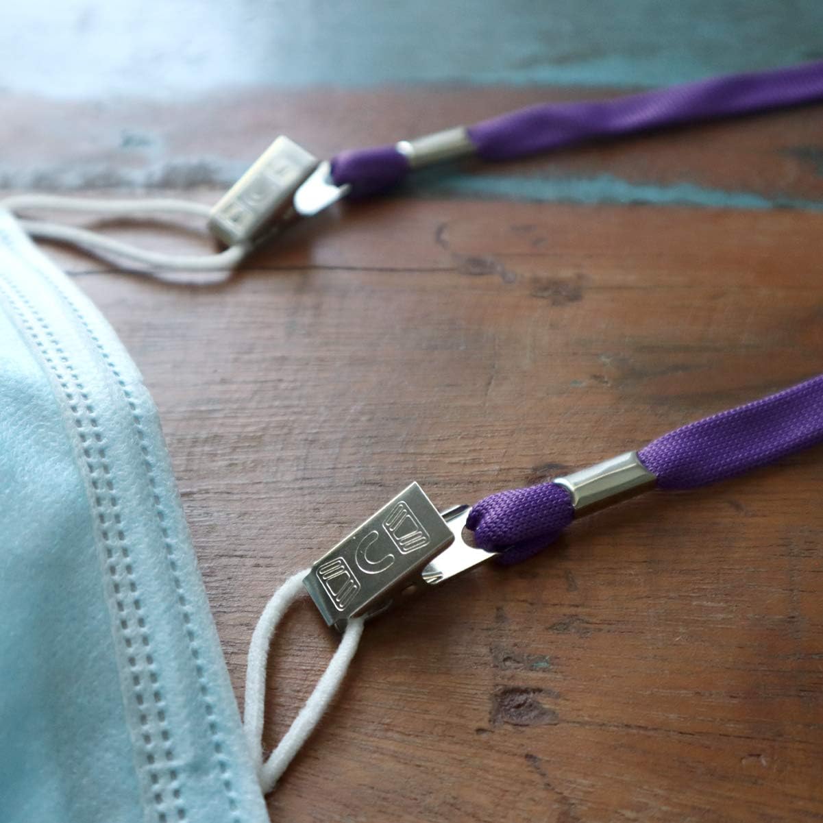 Bulk 100 Pack - Face Mask Lanyards - Comfortable Neck Straps for Tickets, Badge Holders - Twist Free 2 Hook Design (1 on Each End) for Special Event Badges, Credentials and Ticket Holders (Purple)