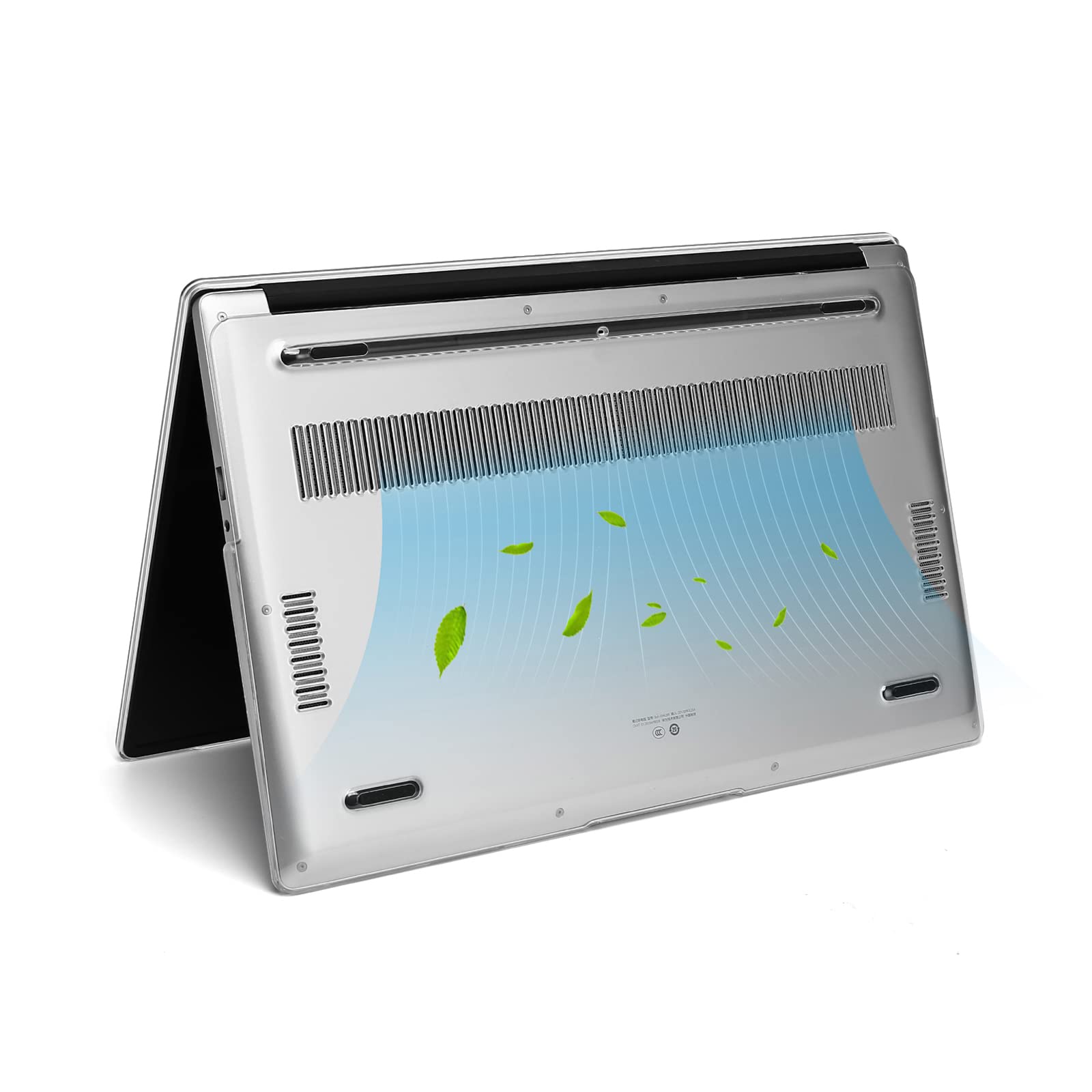 MOSISO Custodia Rigida Solo Compatibile con Huawei MateBook D 14 Pollici Versione 2020 2019, Custodia Protettiva in Plastica Rigida, Cristallino
