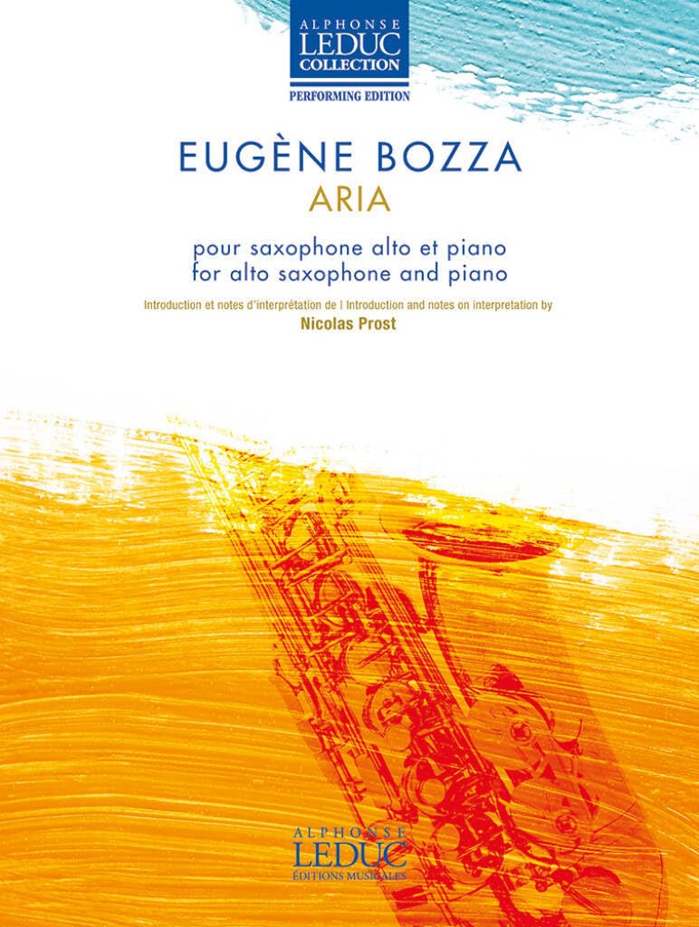 Aria. Alto Saxophone And Accomp.. Book and Part(s)