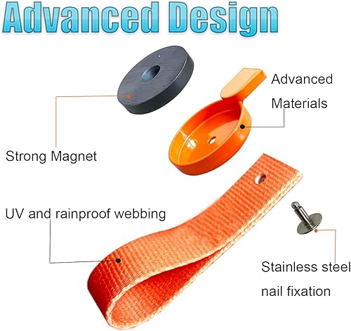 Miniatura 4 de Llave de bloqueo de freno de sobretensión UFP para remolque de barco de freno de sobretensión, llave de bloqueo magnética con correas UV y