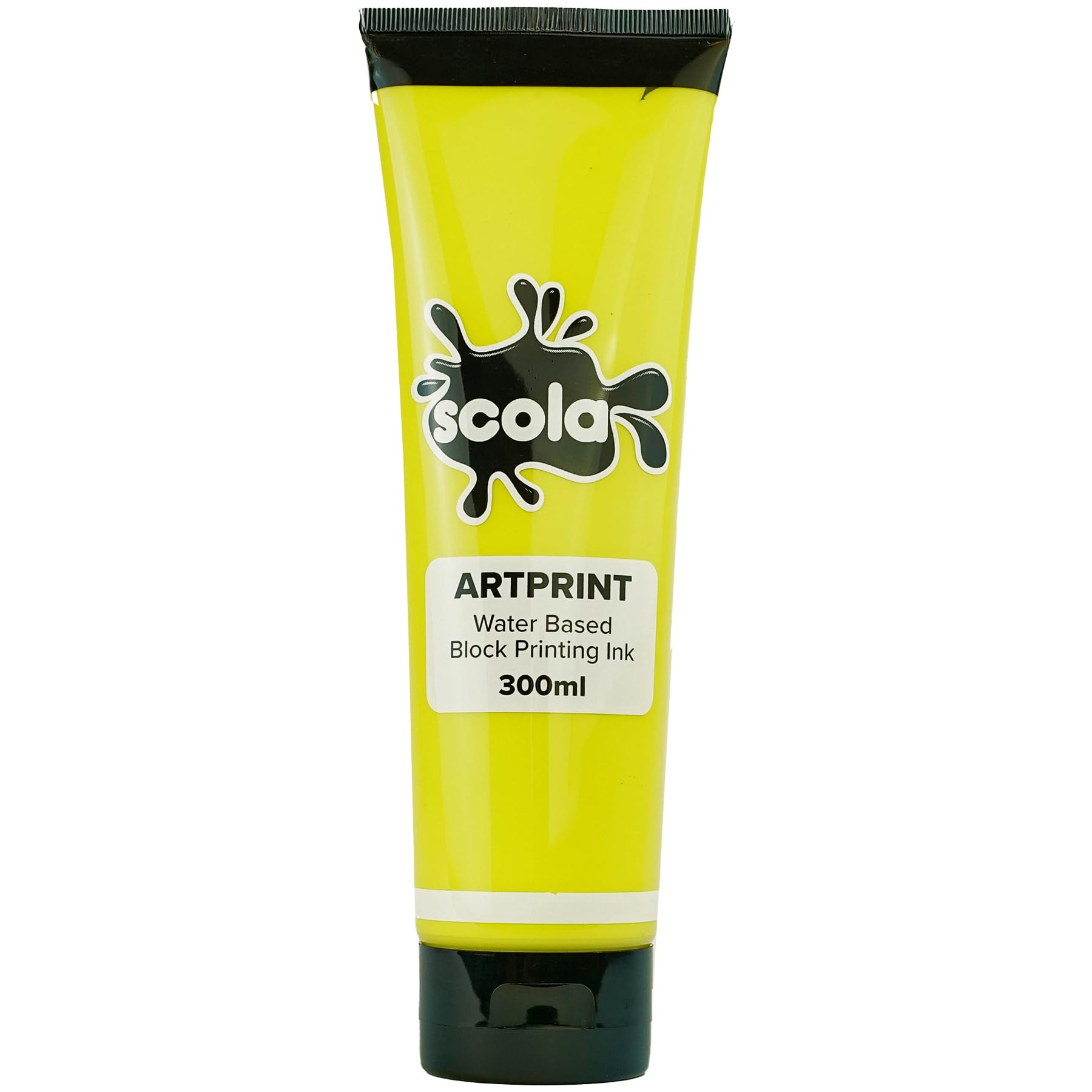 Scola Lemon 300ml Artprint Water Based Ink for Block and Lino Printing - Non-Toxic & Made in UK
