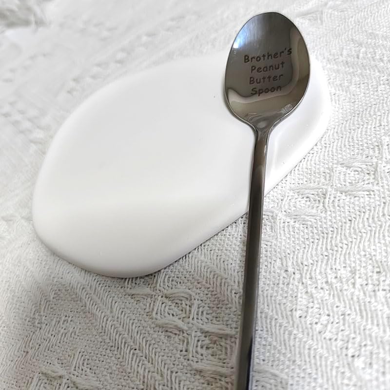 Miniatura 5 de Cucharas de regalo de cumpleaños y Navidad para hermano de hermano hermana, cuchara de mantequilla de maní para hermano mayor, hermano pequeño,