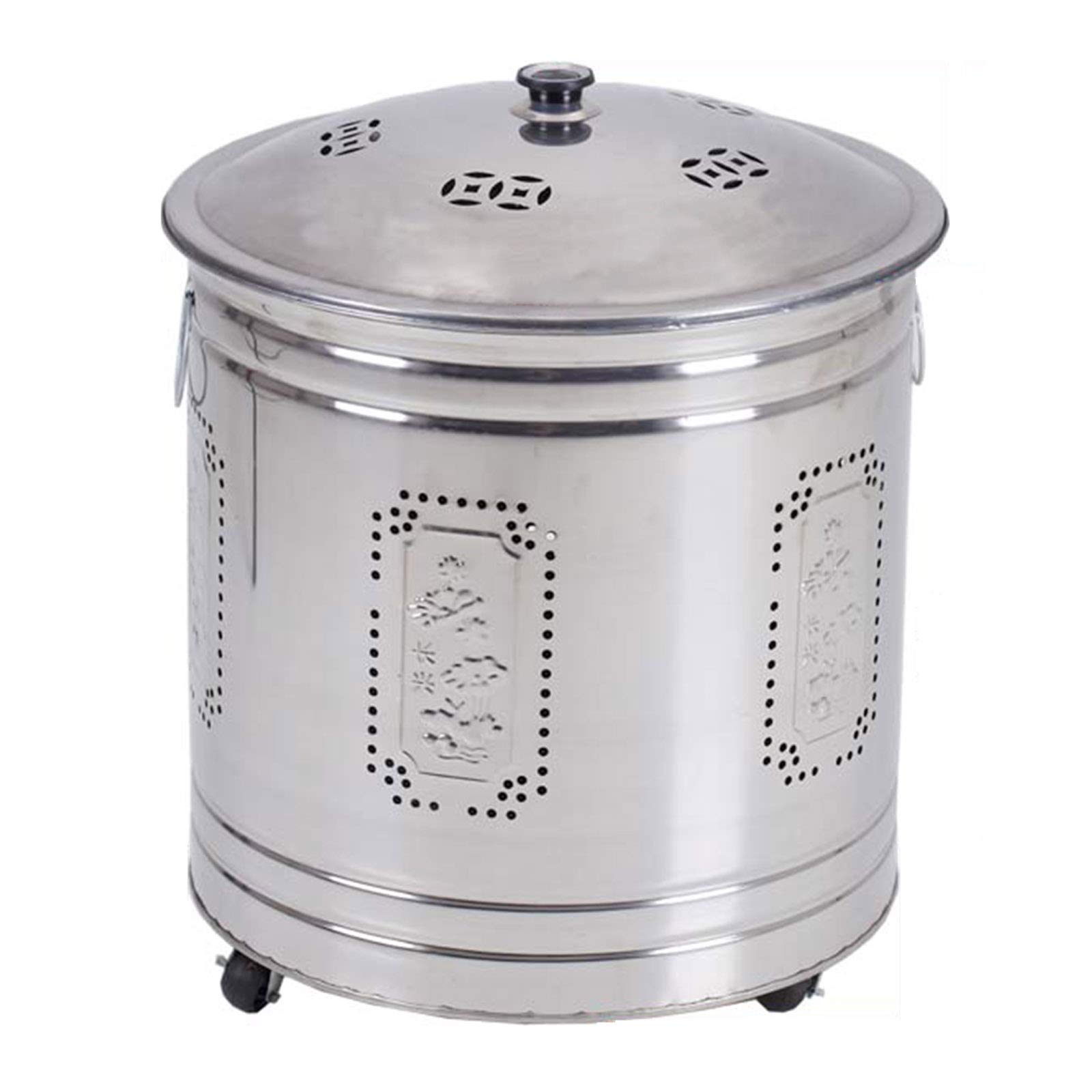 Buy QILIN Stainless Steel Burn Barrel, Garden Incinerator, Galvanized