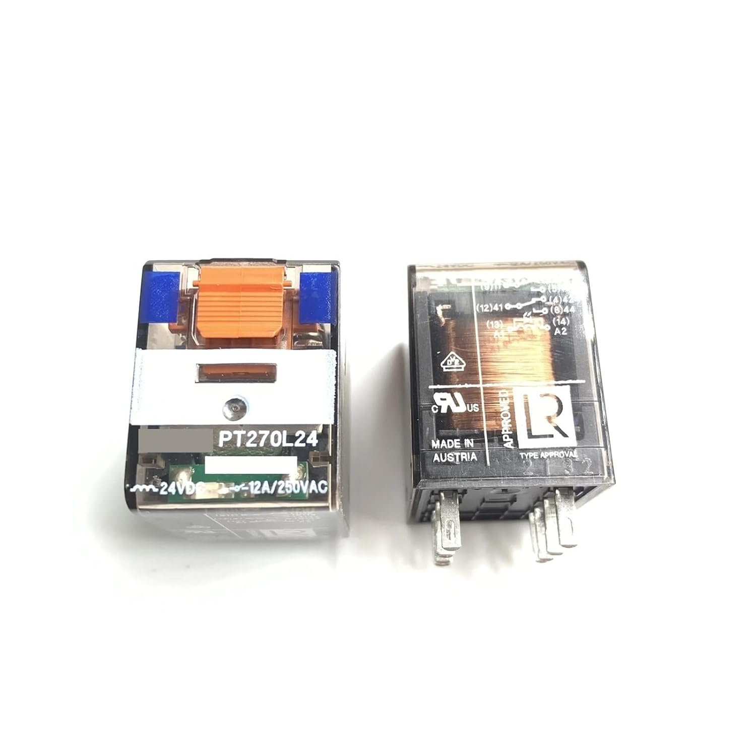 PT270L24 PT270L24 PT270L24 24VDC 12A 250VAC Relay 1Pcs