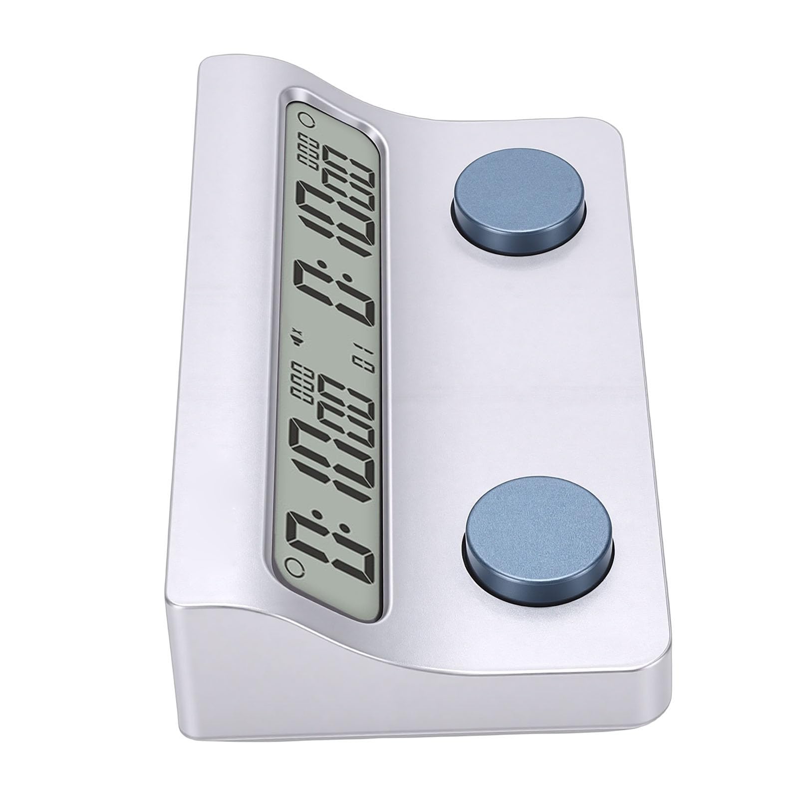Tbest Schachuhr-Timer, Dual-Modi, Klares HD-Display für Turniere, Schachclubs, Go Plastic