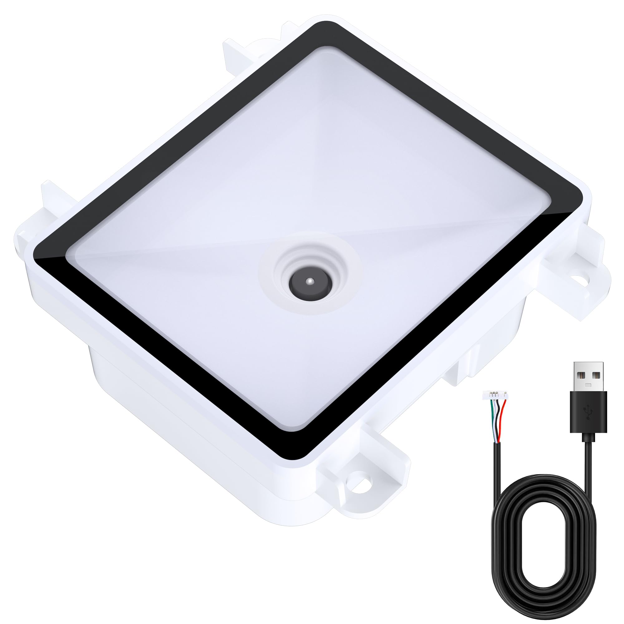 Tera 2D QR Embedded Barcode Scanner Fixed Mount Scanning Module Auto Sensing Scanning 1D Mini Bar Code Reader for Self-Service Kiosks Access Control Logistics Warehouse Industrial Automation, 3100