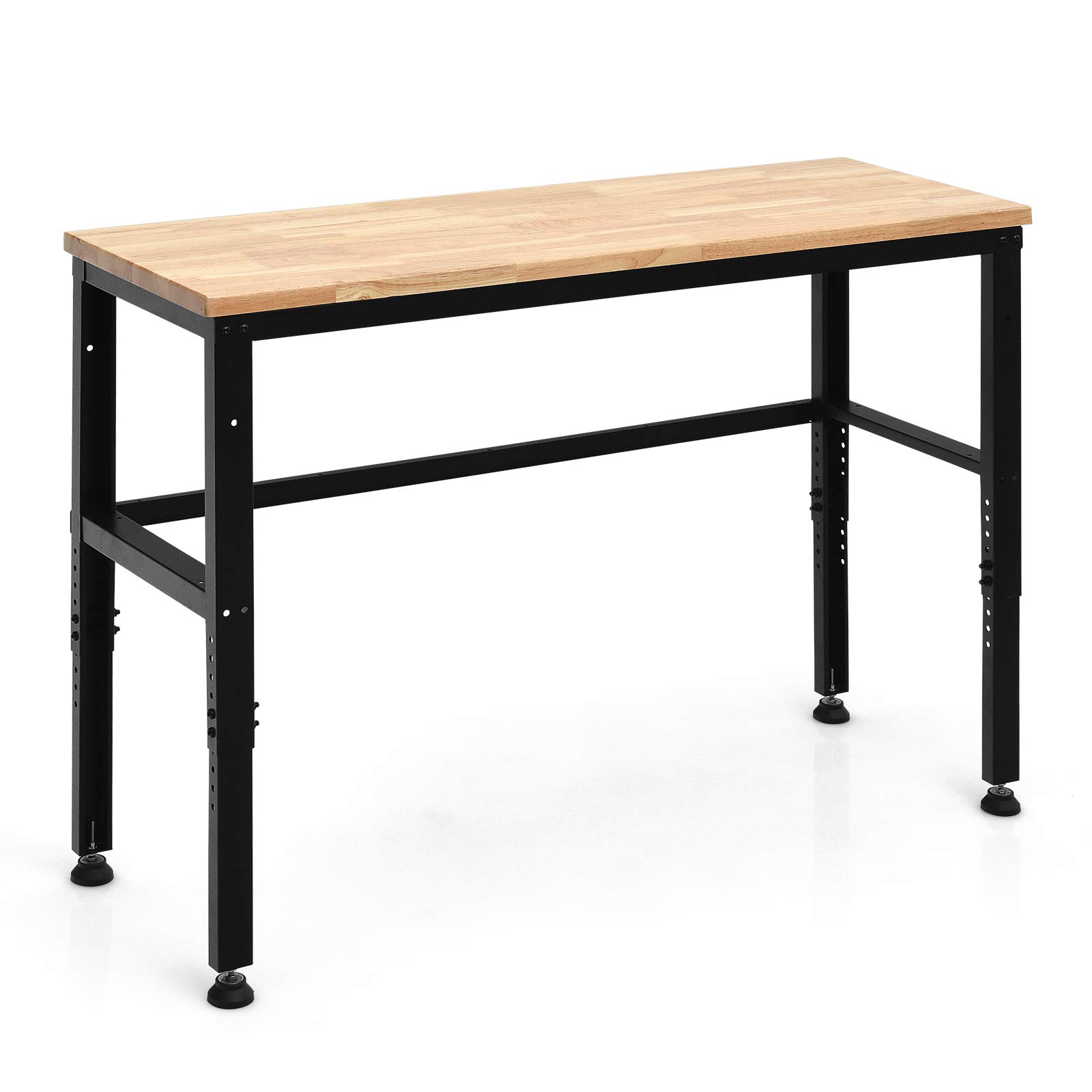 Buy Goplus Adjustable Workbench, 53" Oak Wood Work Bench for Garage