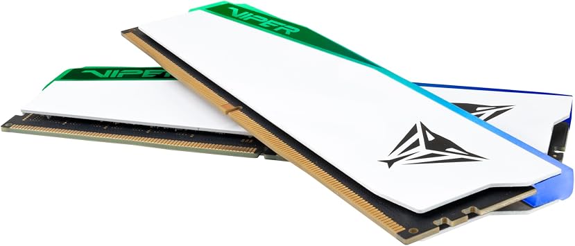 Patriot Viper Elite 5 RGB DDR5 RAM 32GB (2X16GB) 6000MT/s CL30 RGB Memory | Voltage: 1.35v; Supports Intel XMP and AMD EXPO; Module type: UDIMM.