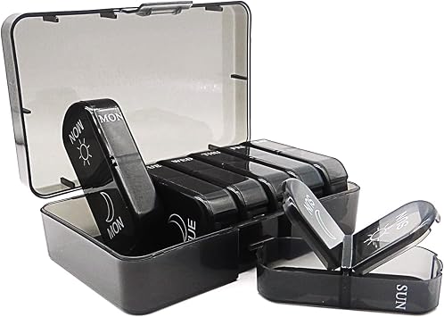 Small Pill Case, Cute Medicine Box, Travel Daily Pill Organizer