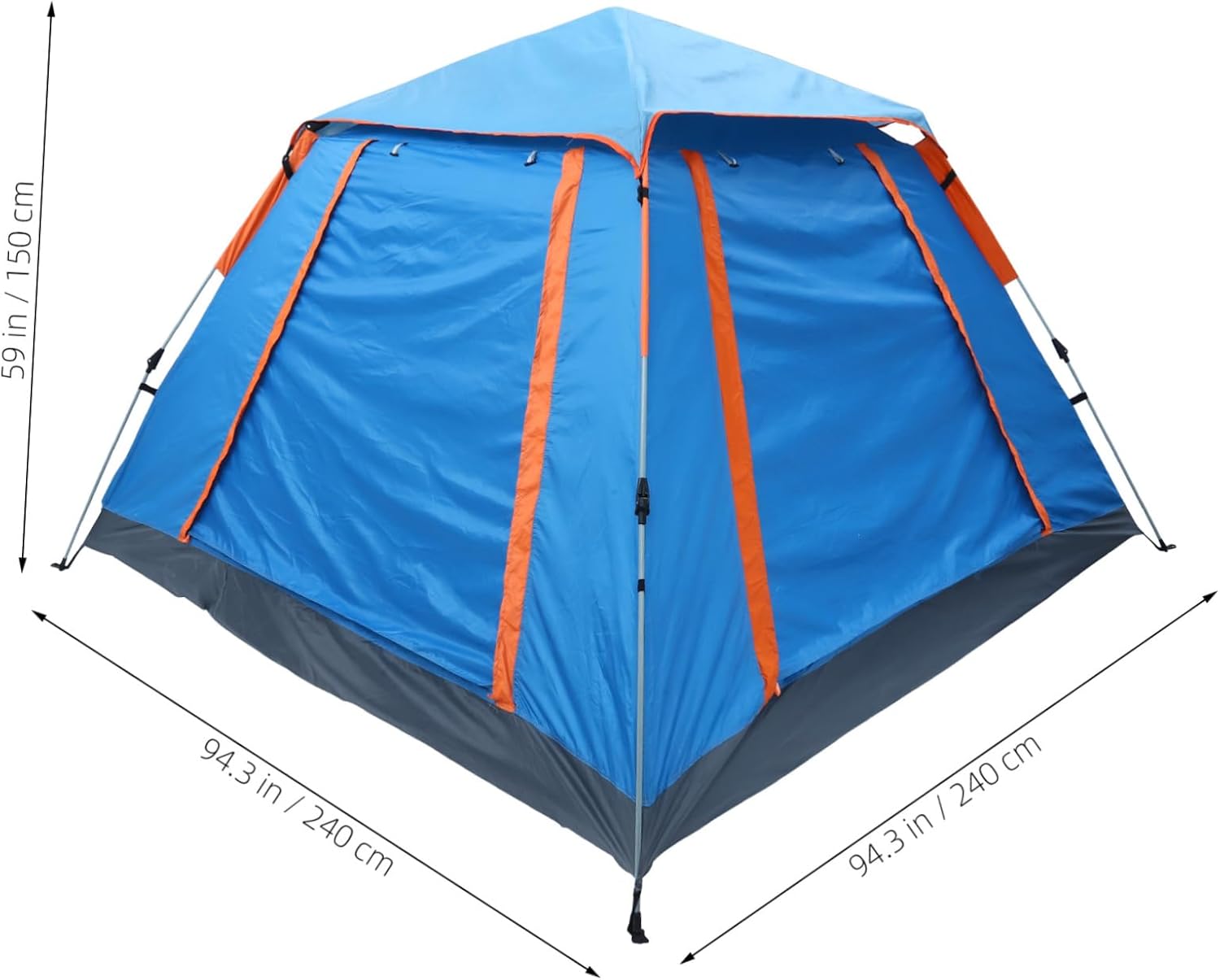 Folding Camping Tent Person Capacity Oxford Easy to up Outdoor Camping
