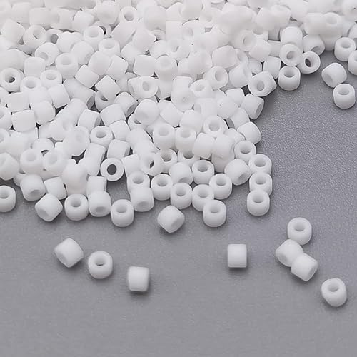 Vista 7 de INSPIRELLE Uniforme - Cuentas cilíndricas de 4.23 oz de 12/0 (0.079 in) para la fabricación de joyas artesanales, 24 colores teñidos opacos mate 22x